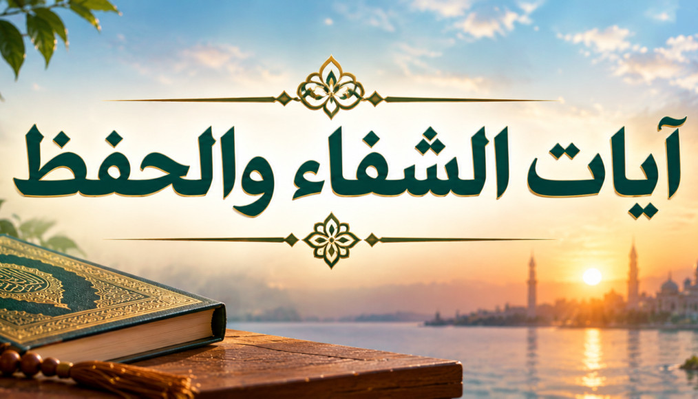 ايات الشفاء والحفظ مكتوبة